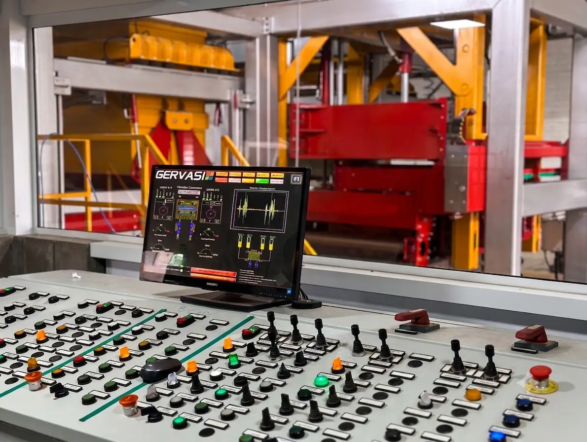 Sala de controle de uma planta industrial integrada